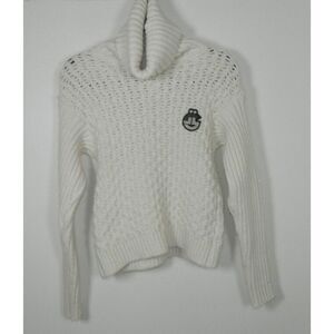 Gaelle Paris Sweater Kids Size 2  Ivory Fisherrman Knit Turtleneck‎ Long Sleeve